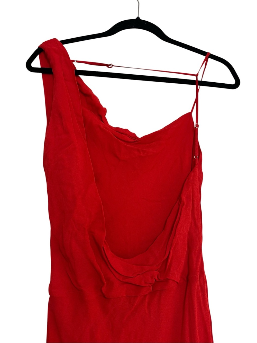 NEW Reformation Pheby Cowl Neckline Red Slit Gown, Small - Picture 9 of 10